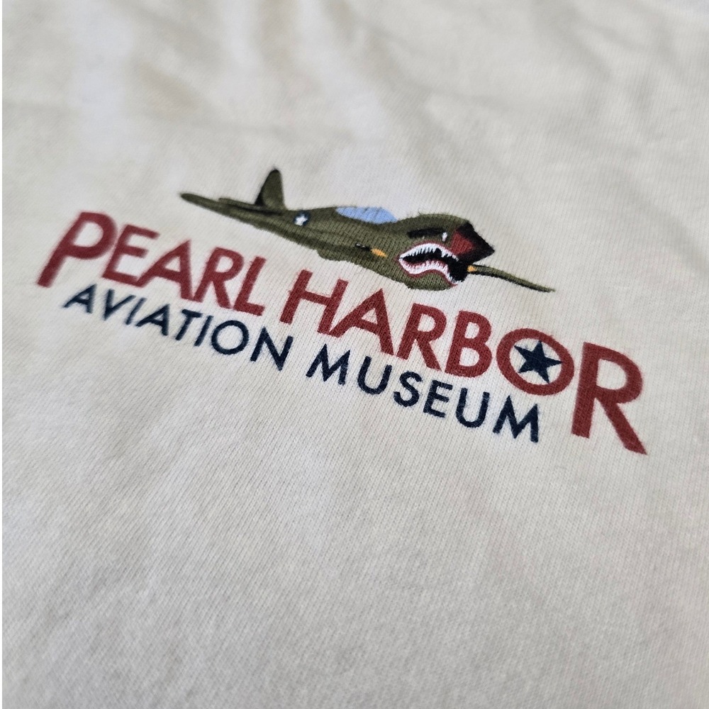 Pearl Harbor Aviation Museum T Shirt Mens Large Hawaii Graphic Tee WWII - Picture 3 of 11